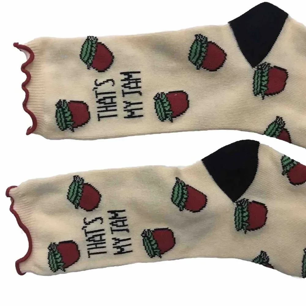 Strawberry Jam Socks Unisex  One Size Multicolor